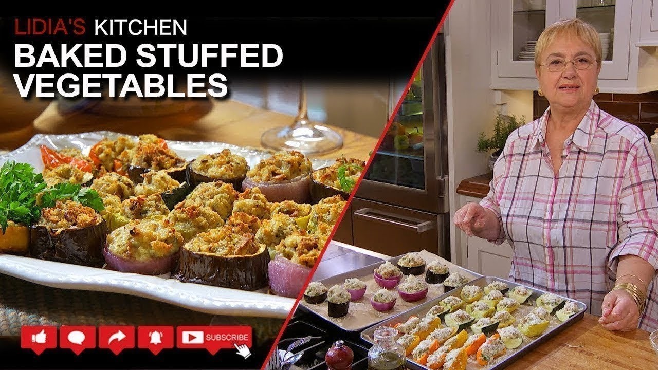 Запеченные фаршированные овощи