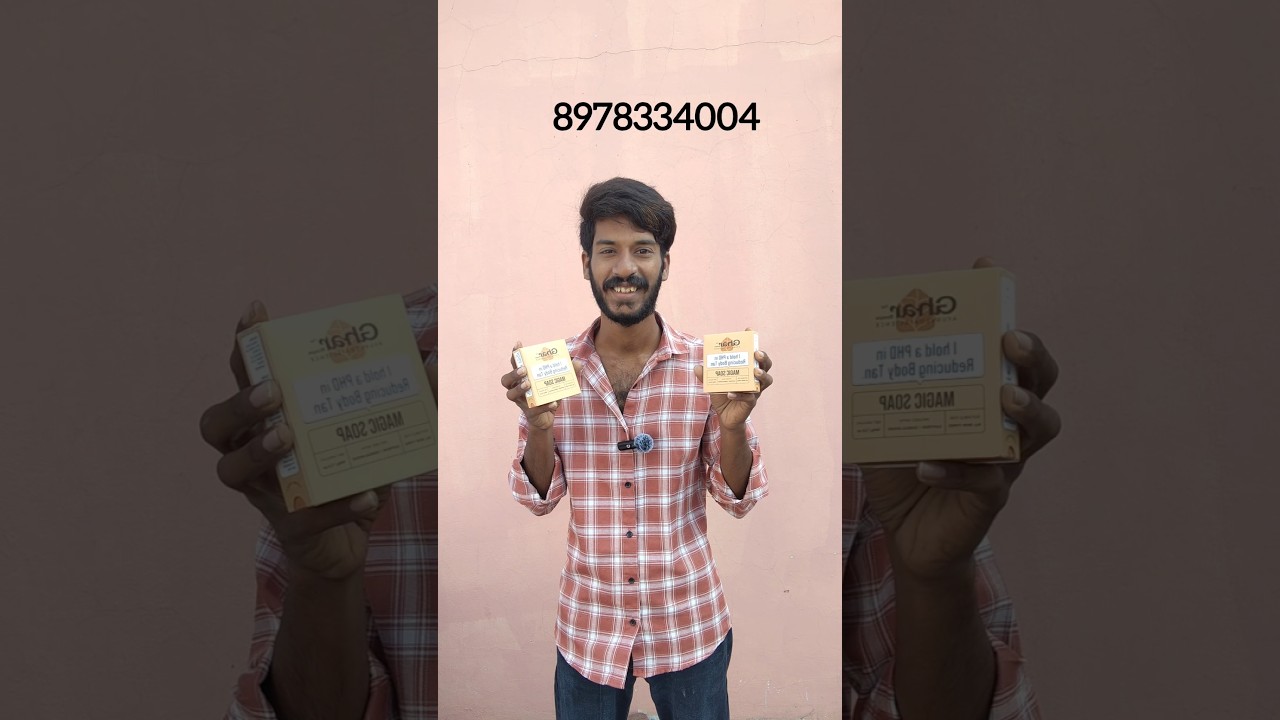 Ghar Magic Soap 🌿Infused with Saffron & SandalwoodHelps reduce body tan & boost natural glow ✨