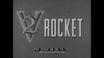 “ V-2 ROCKET ASSEMBLING AND LAUNCHING ”  1947 WAR DEPARTMENT FILM BULLETIN   WHITE SANDS N.M.  25354