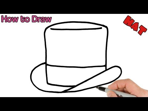 How to Draw a Top Hat Easy  Art Tutorial