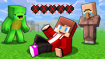 JJ Has 0 Hearts and Troll Mikey in Minecraft (Maizen)
