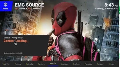 EMGSource build update Now includes TV Time