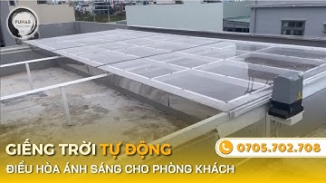 Giếng Trời Tự Động Dạng Lùa - Giải Pháp Điều Hòa Ánh Sáng Cho Phòng Khách ✅ Funas