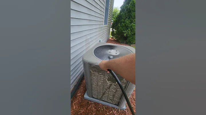 Summer is here, clean your ac coils for optimum operation. #hvac #ac #diy