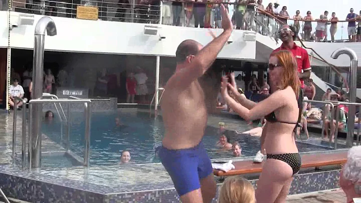 Hairy Man Contest on the Norwegian Epic Cruise (1/4)
