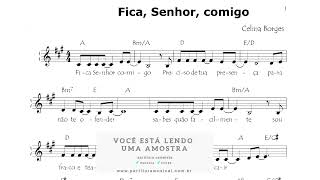 Fica Senhor Comigo (Teclado) Partitura católica 