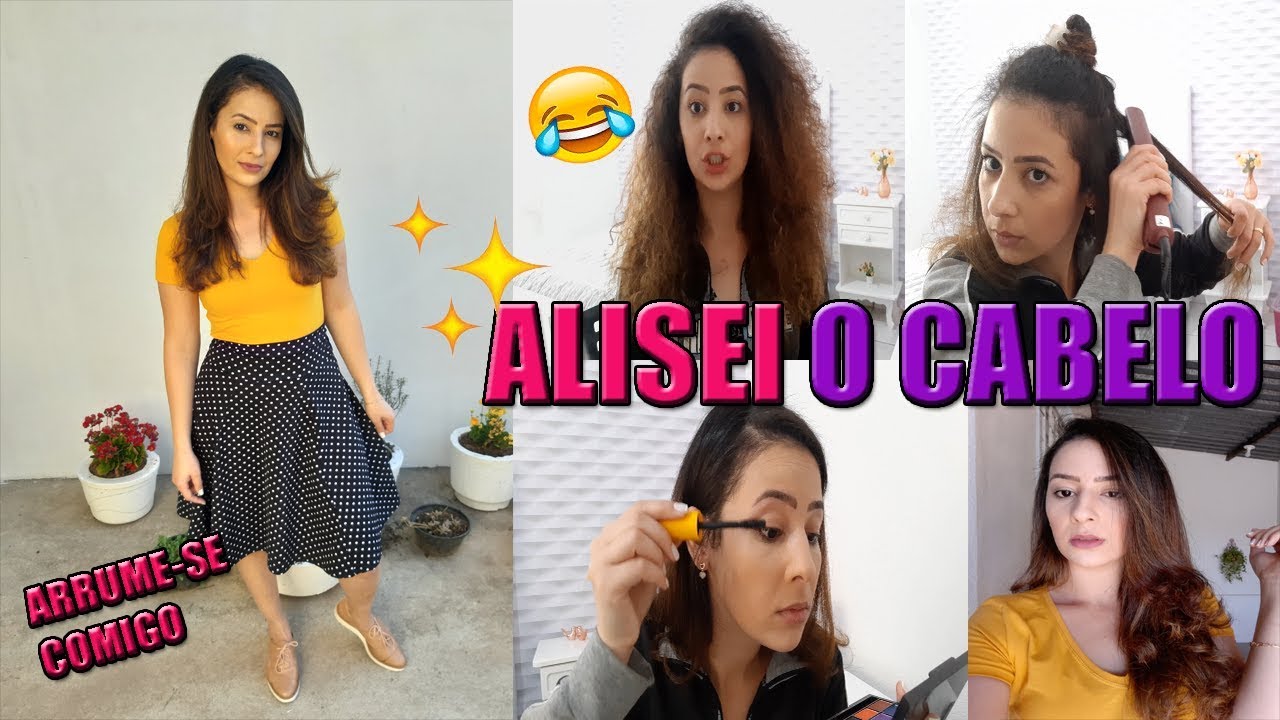 ARRUME SE COMIGO PARA SAIR COM O MARIDÃO + ALISEI O CABELO LETÍCIA VELOSO
