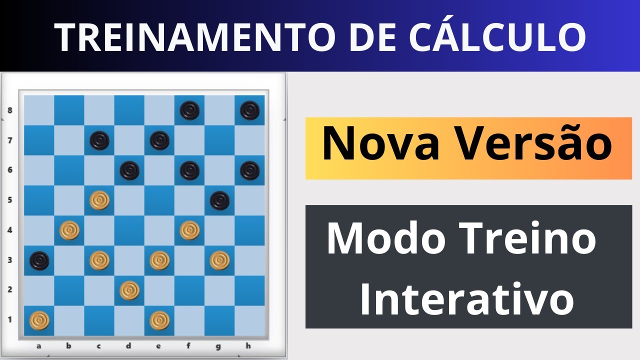 Treinamento de Cálculo Jogo de Damas (Nova Versão)
