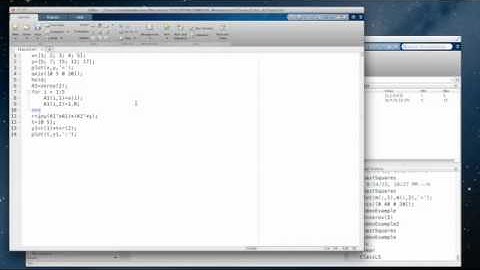 MatLab Least Squares fit