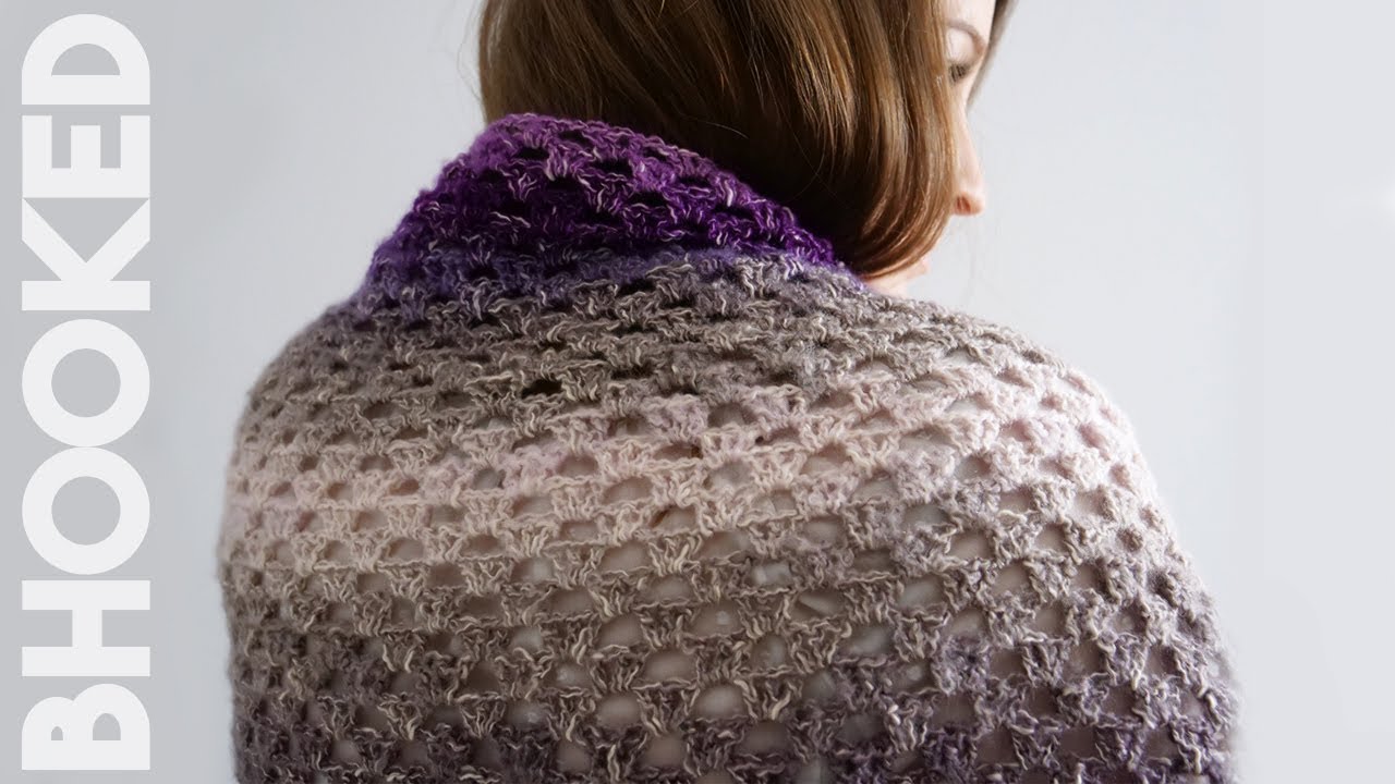 One Skein Summer Wrap in Caron One Pound - Downloadable PDF