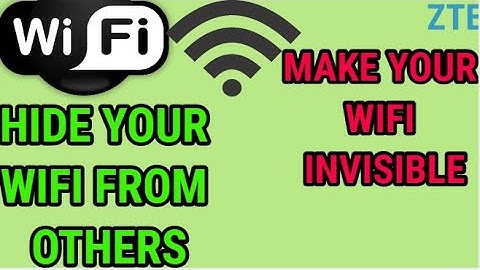 How To Hide ZTE Wifi Network From Others 2020 [STEP BY STEP]