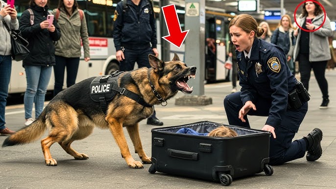 K9 Dog Stops Cold at Old Suitcase—What Was Hidden Inside Shook the Whole  Town!