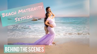 Beach Maternity Photo Session - Behind the Scenes by Tally Safdie Photography