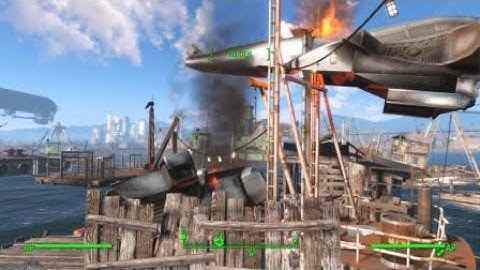 Weird Vertibird Crash Glitch #Glitchomania #Fallout4 #PS4