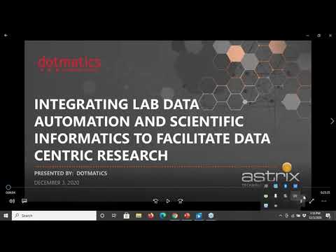 On Demand Webinar with Astrix and Dotmatics