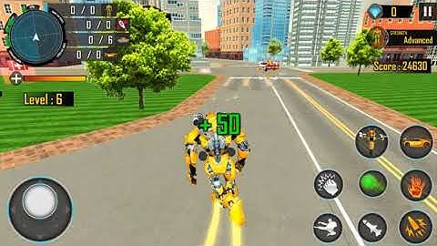 Bee Robot Car Transformation Game: Robot Car Games - Transformer Android Gameplay
