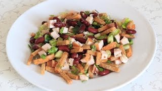 Пикантный салат с фасолью Пикантный салат с фасолью
