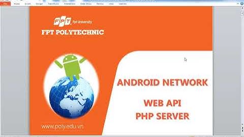 android network hướng dẫn cài đặt server php lab5 b1