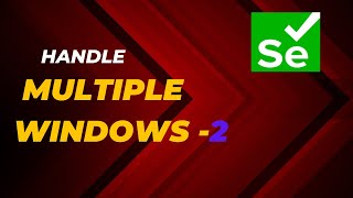 Window Handle Methods  |#seleniumjava |#codepeddhi