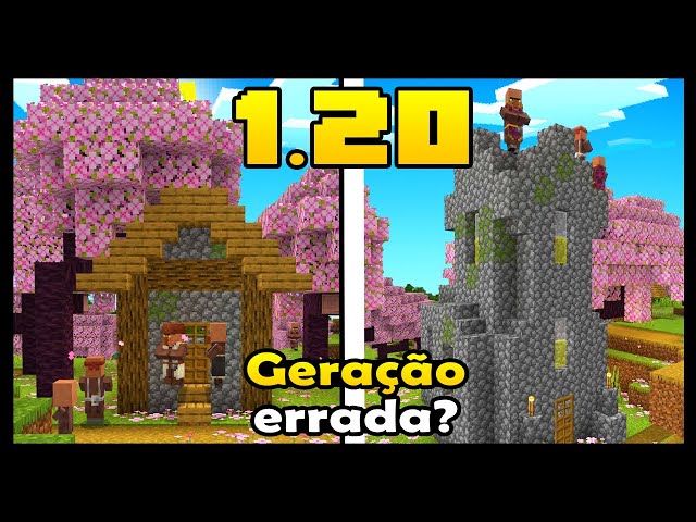 CONHEÇA O NOVO BIOMA DE FLORESTA DE CEREJEIRA DA 1.20! 😍, #minecraft