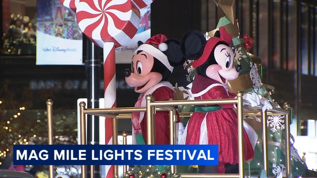 Huge crowds pack Michigan Avenue to watch Wintrust Magnificent Mile Lights Festival and Parade