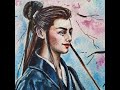 Рисую китайского актёра акварелью/chinese actor watercolor painting speedpaint