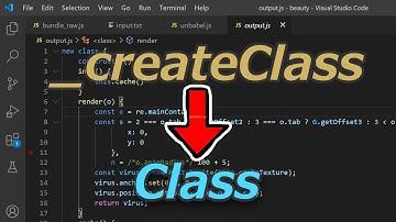 JavaScript Unbabel Tool (convert babelized class to pure class)
