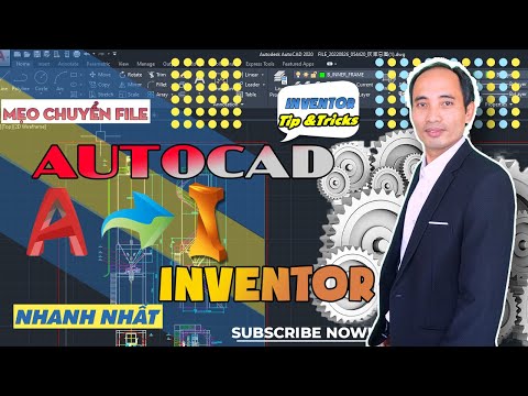 Mẹo hay Inventor – Autodesk Inventor tips and tricks – Cách copy từ Autocad sang Inventor I TKNET