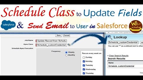 Schedule Class to update custom field and Send Email to User if condition is met in Salesforce