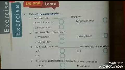 Class 5th | Chapter 6: Microsoft MS-EXCEL 2010 (Part 4)