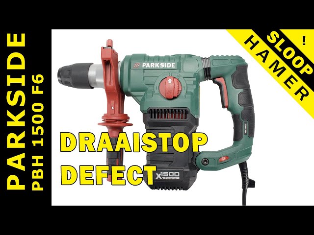 Repair Parkside PBH 1500 with defect F6 turnstop. hammerdril turning. YouTube - Unwanted