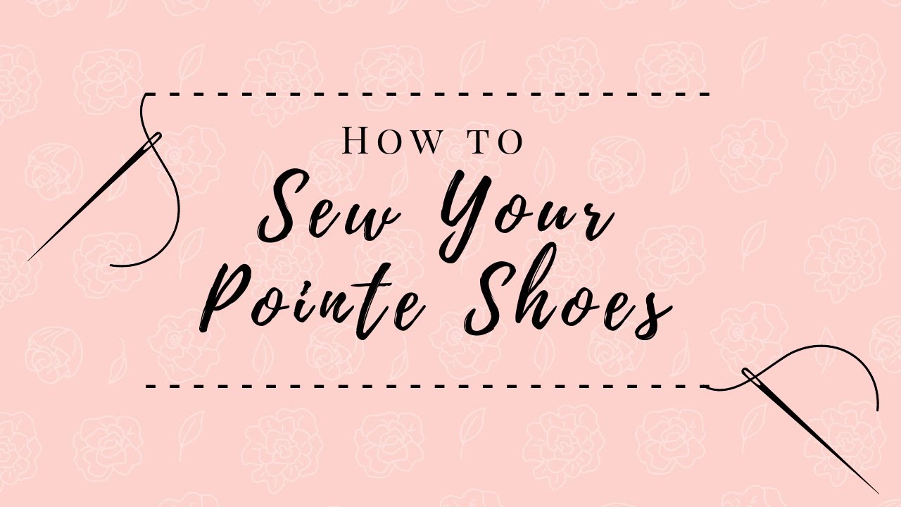 Miss Erin's DanceFit: How To Sew On Pointe Shoe Ribbons and Elastics.