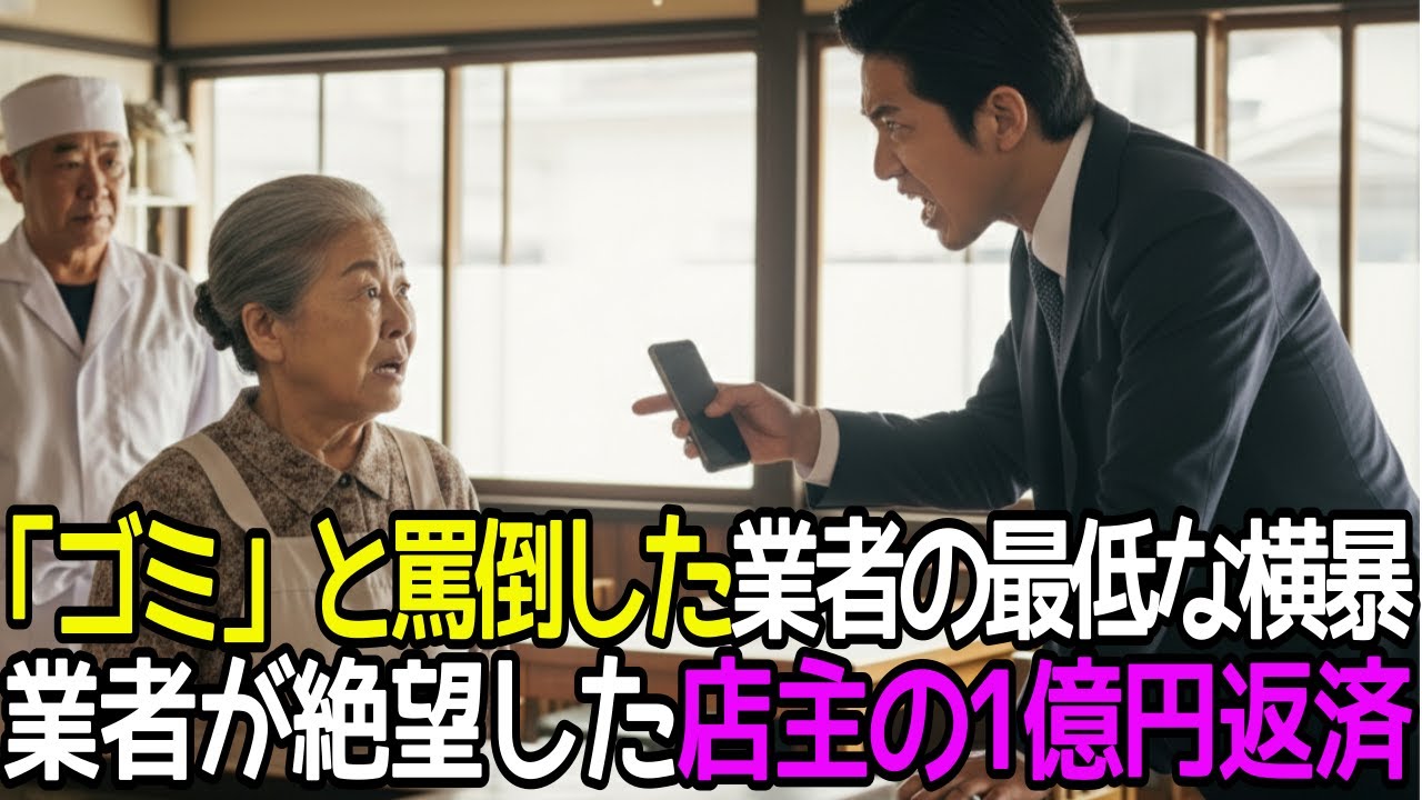 【1分で1億円返済】老舗店主を「ゴミ」と罵倒した開発業者…驚愕の正体に地主が震え上がった【感動する話】【朗読】