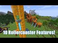 10 ROLLERCOASTER FEATURES! Minecraft 1.15