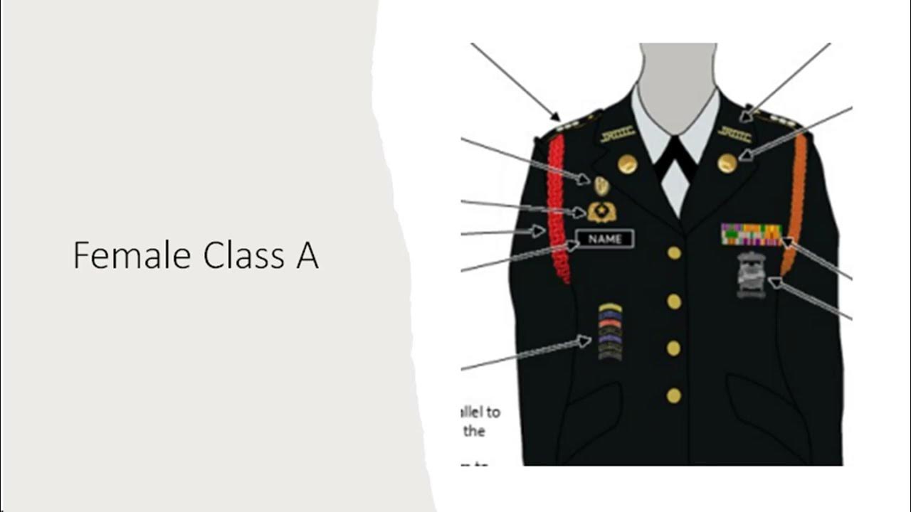 Army jrotc asu class a and class b wear of ribbons medals and arc