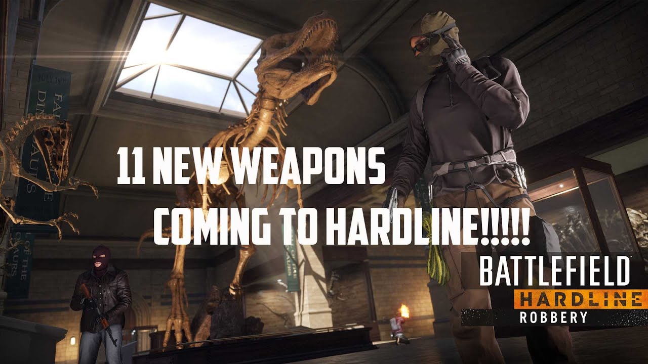 Battlefield Hardline 11 New Guns Robbery DLC - FREE GUNS!!