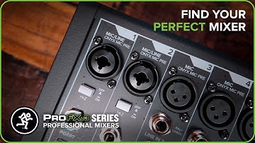 Mackie Mixer Rundown: ProFX Series