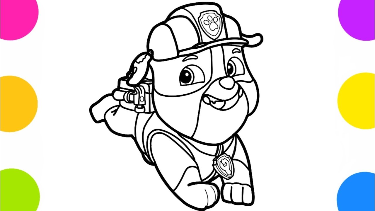 Desenhando - RUBBLE!! Como desenhar o personagem Rubble da Patrulha ...