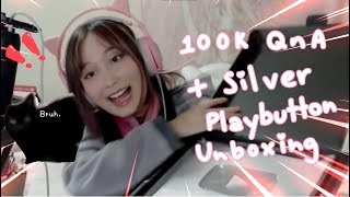 100k Subs QnA + Silver Playbutton unboxing ^^