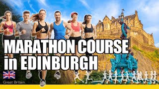 Marathon course at Edinburgh Marathon
