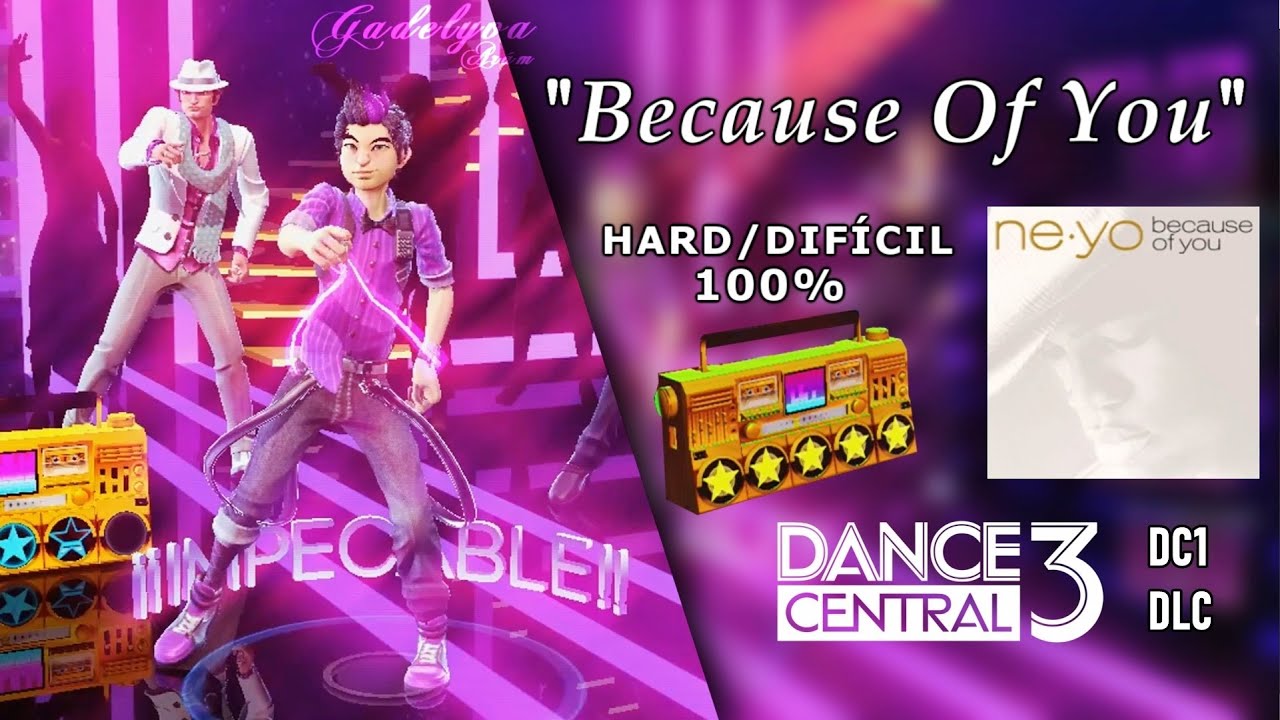 Because Of You - Dance Central 3 | on Hard (100% Gold Stars)