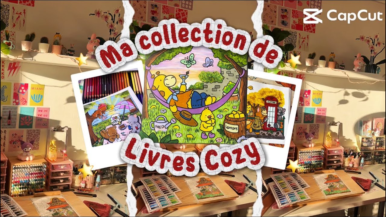 Ma collection de livres Cosy coloriages🎨📚💓
