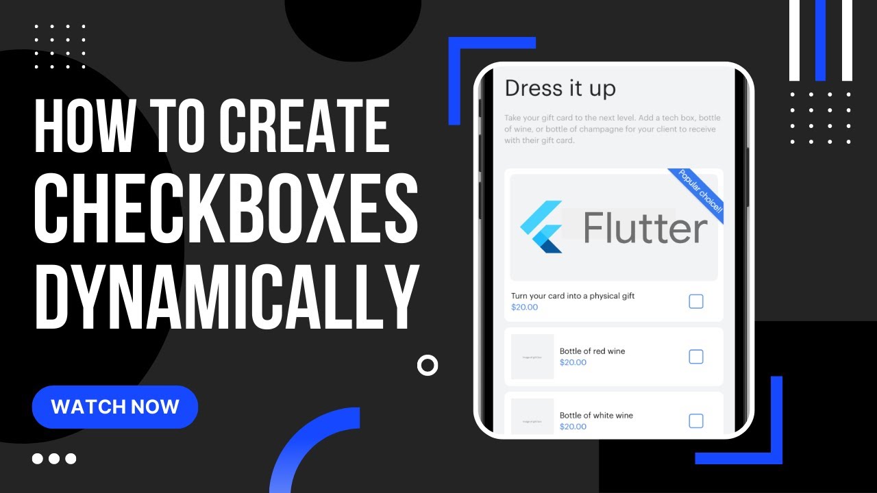 How To Create Checkboxes Dynamically Using API In Flutter YouTube How To Create Checkboxes Dynamically Using API In Flutter YouTube