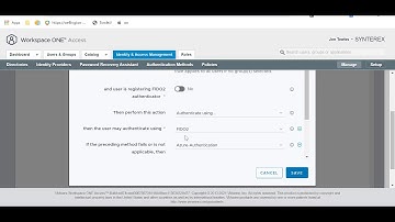 Setting up FIDO2 in Workspace ONE Access