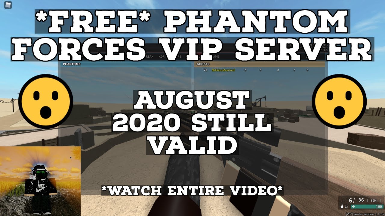 Free Phantom Forces Vip Server August 2020 Youtube - phantom force warfare free admin commands roblox