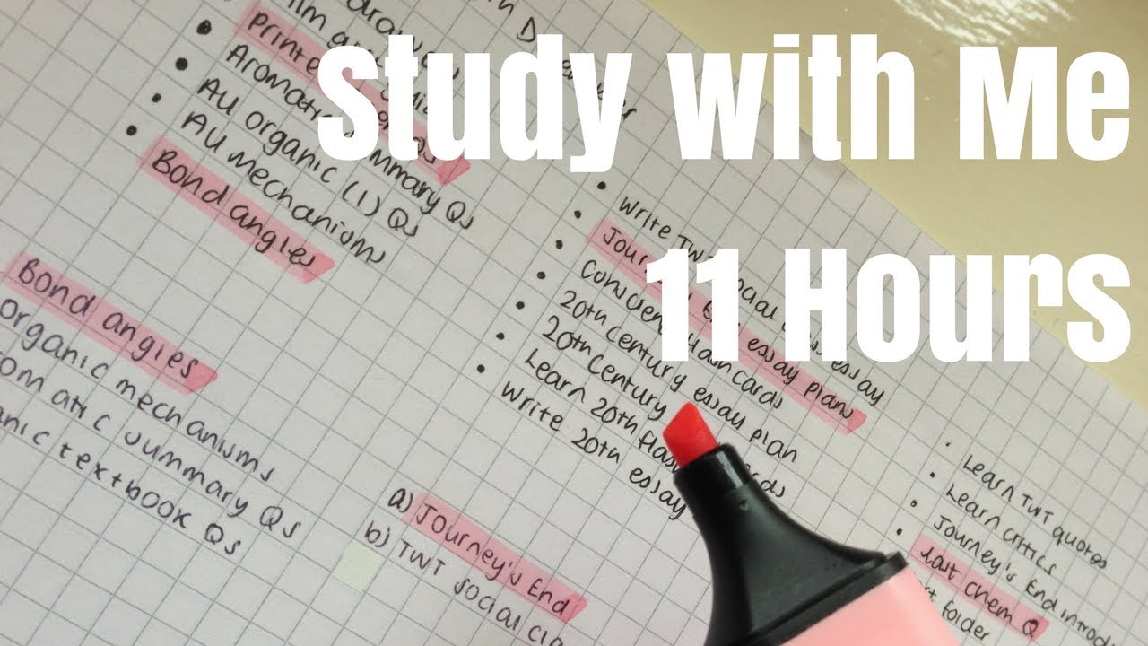 11 Hour Study With Me (Christmas Holidays) || Vlogmas Day 16 - YouTube