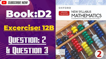 Step-by-Step Solutions: Exercise 12B Questions 2 and 3 | Volume and Surface Area of Cones