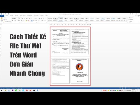 Cách Thiết Kế File Thư Mời Trên Word Đơn Giản Nhanh Chóng