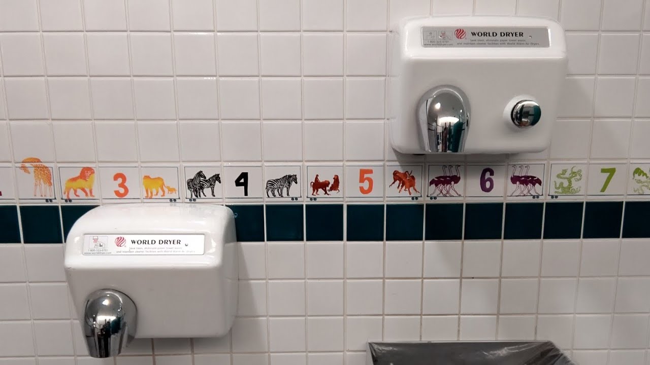 World Dryer DXA5 and Model A / DA52-974AU Hand Dryers at RPL Richmond BC