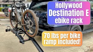 Hollywood Destination ebike rack - hitch bike rack for electric bikes or heavy bikes